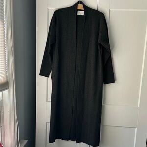 Wilfred Free Charcoal Gray Maxi Cardigan, Size 2XS